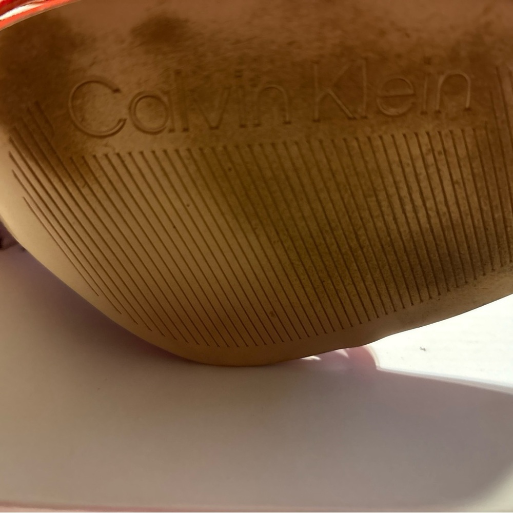 Calvin Klein Vibrant Red Strappy Heels - Picture 6 of 8